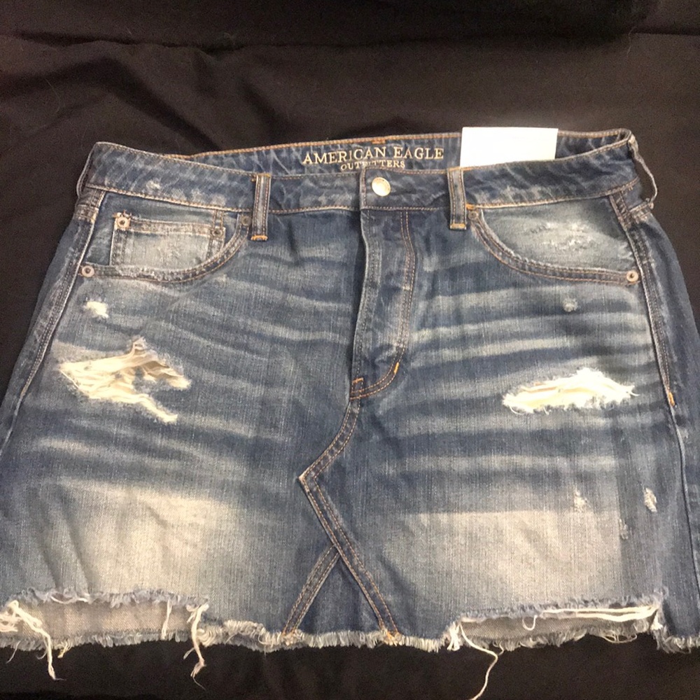 AE HIGHWAIST JEAN SKIRT